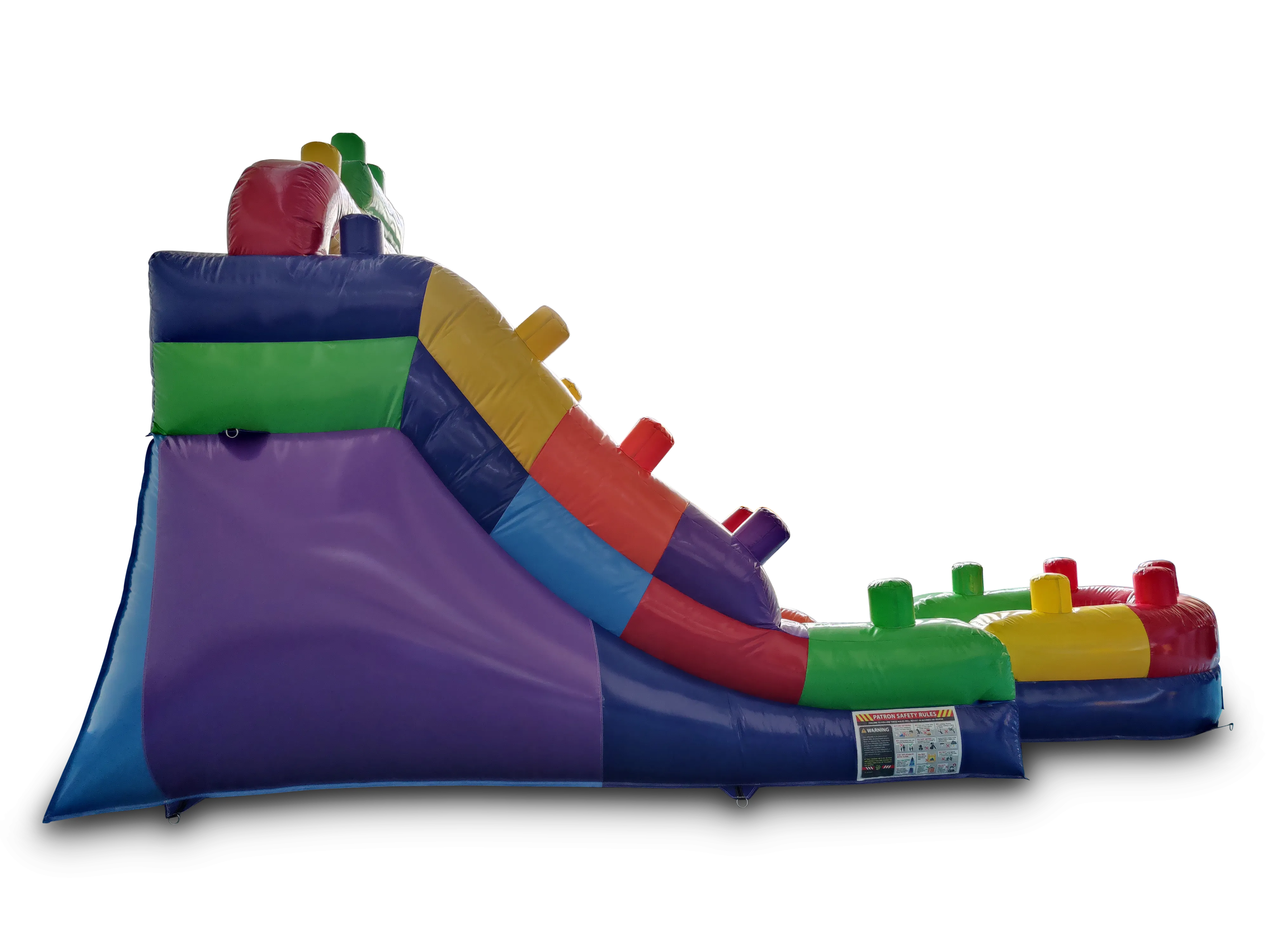 12' Blocks Inflatable Slide Wet/Dry