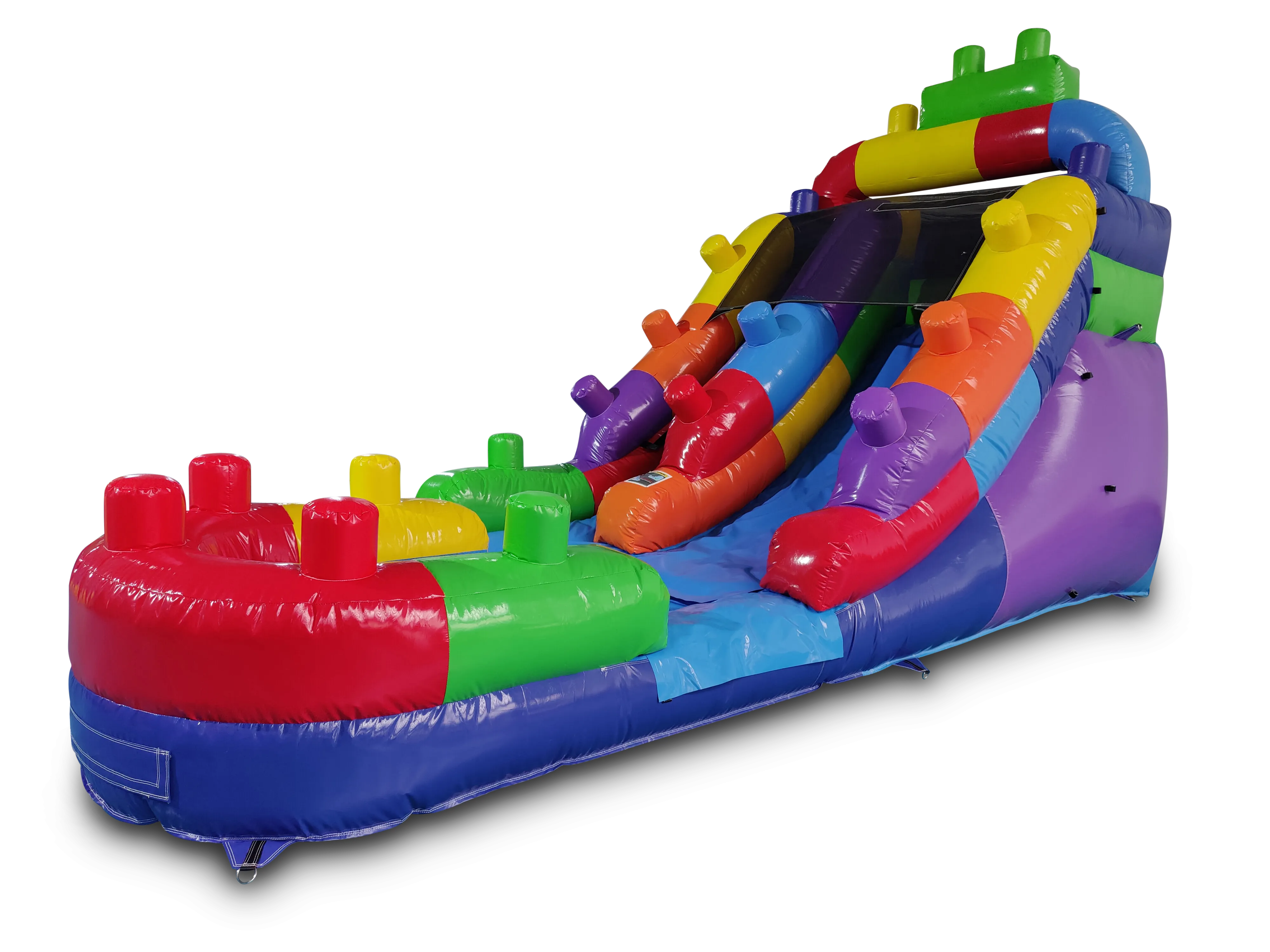 12' Blocks Inflatable Slide Wet/Dry