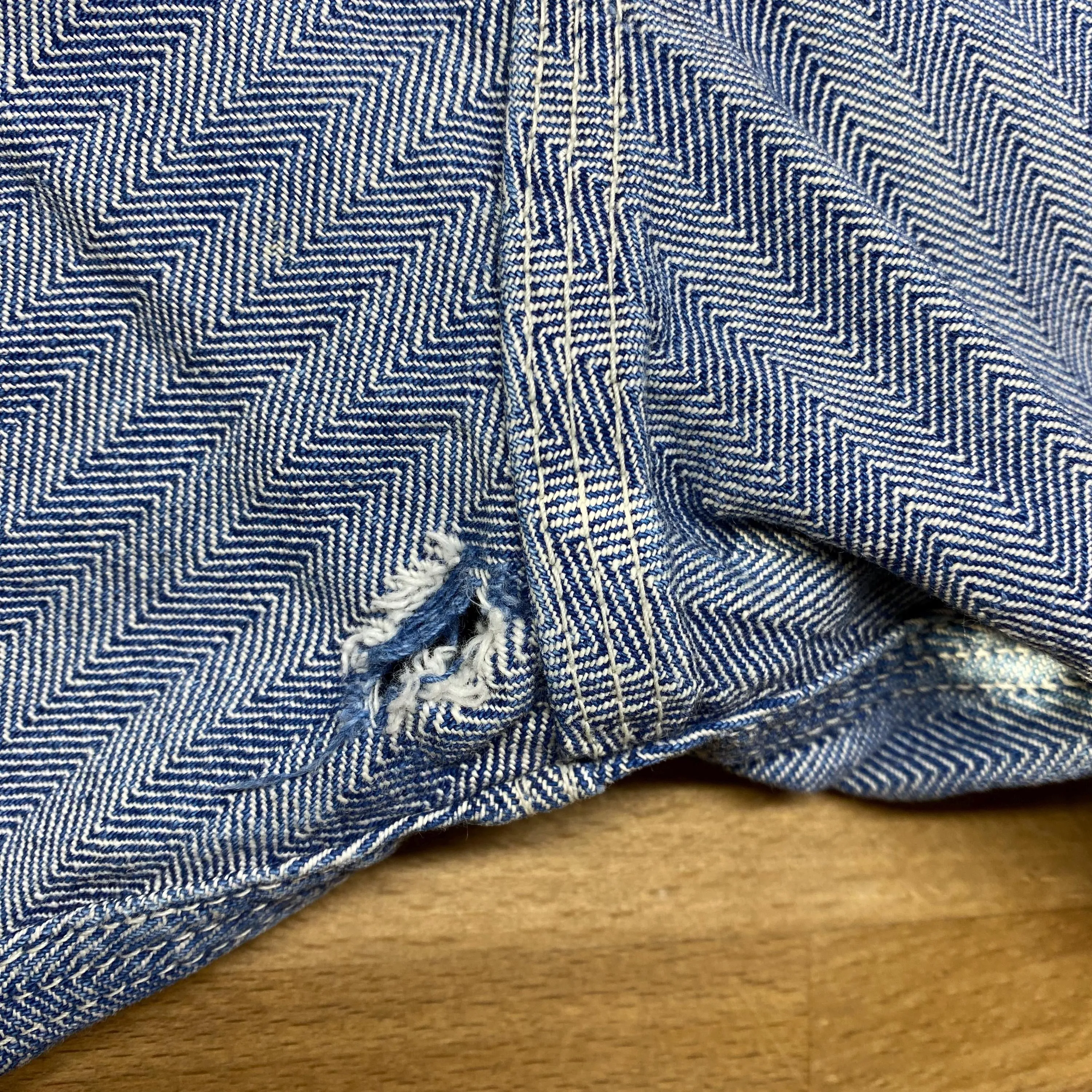 38M 1950s Hercules Nation-Alls Herringbone Striped Workwear Coveralls