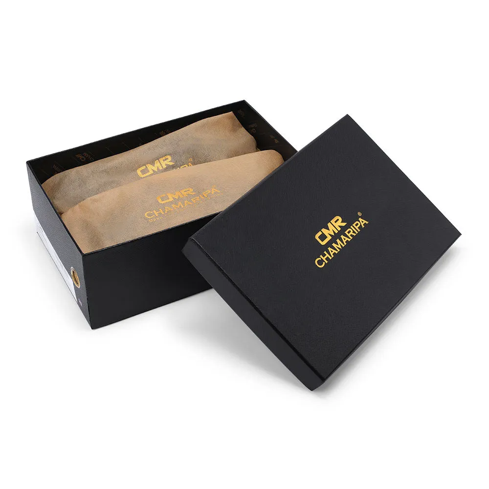 7 CM / 2.76 Inches - CMR CHAMARIPA Height Increasing Double Monk Shoes Brown Brogue Elevator Shoes