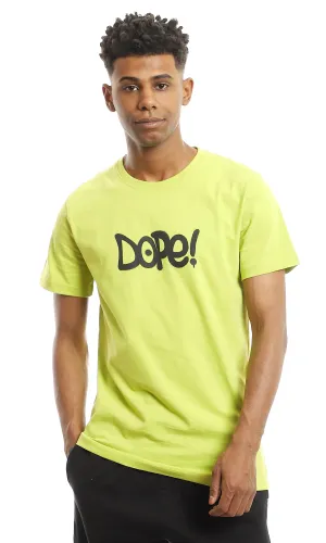 97740 Apple Green "Dope" Cotton Slip On Tee