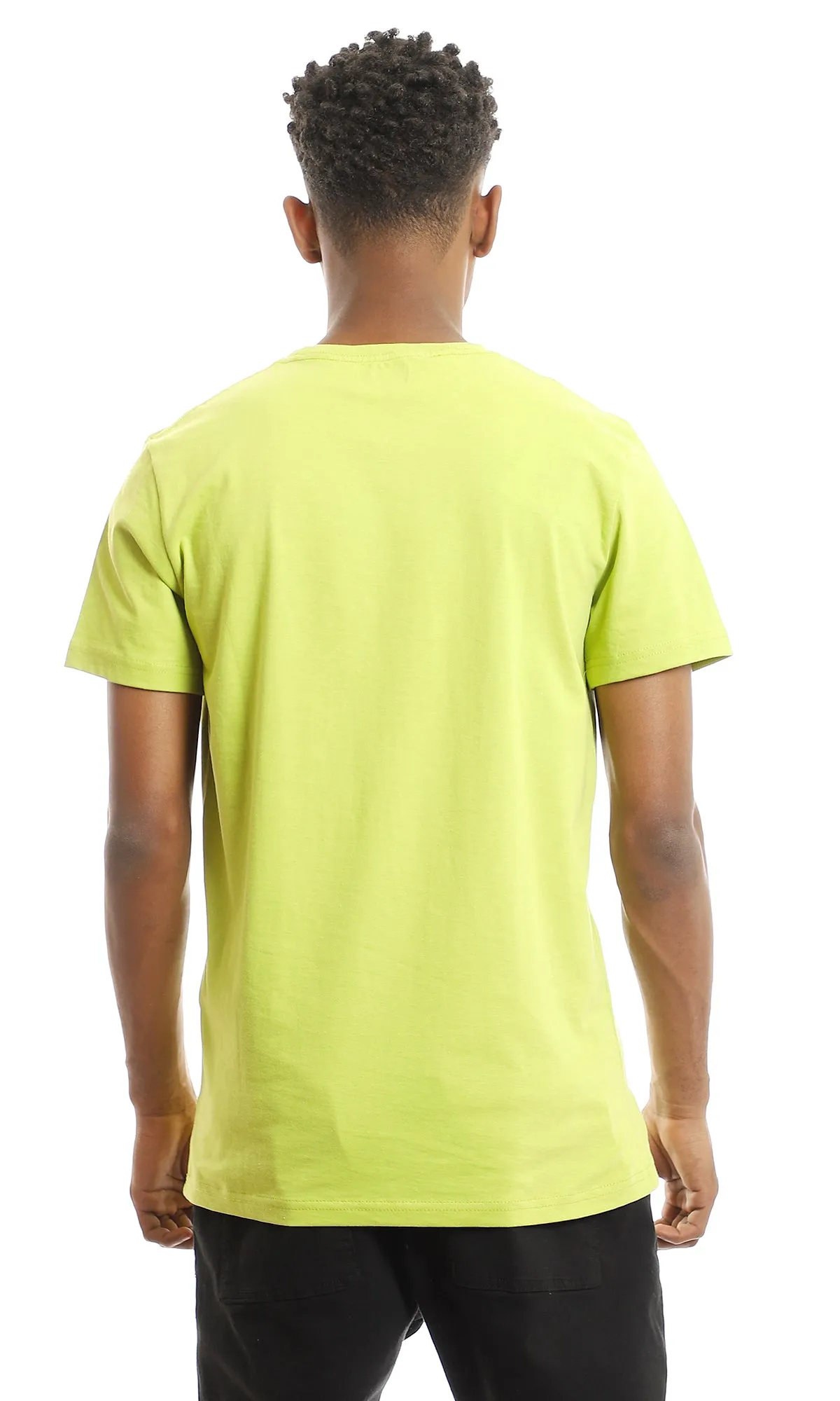 97740 Apple Green "Dope" Cotton Slip On Tee