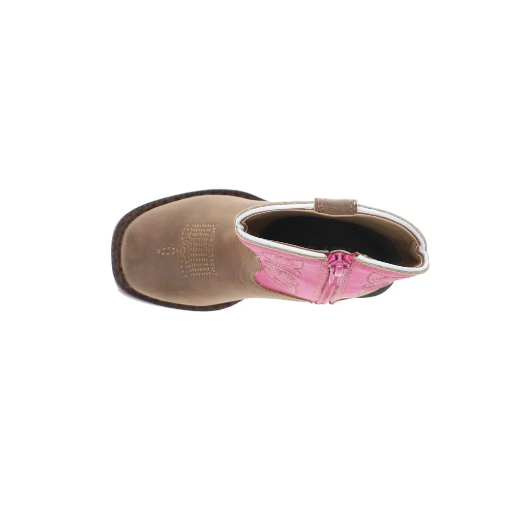 Ainsley Square Toe Cowboy Boots (Toddler)