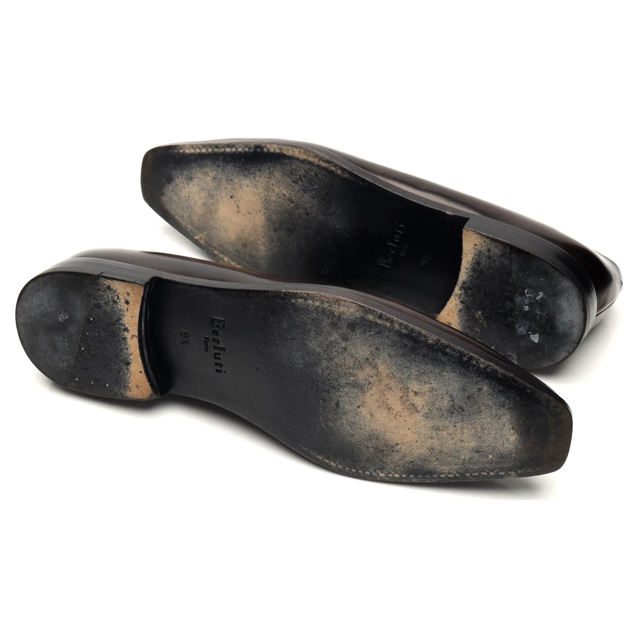 'Alessandro' Dark Brown Patina Leather Wholecut Oxford UK 9.5