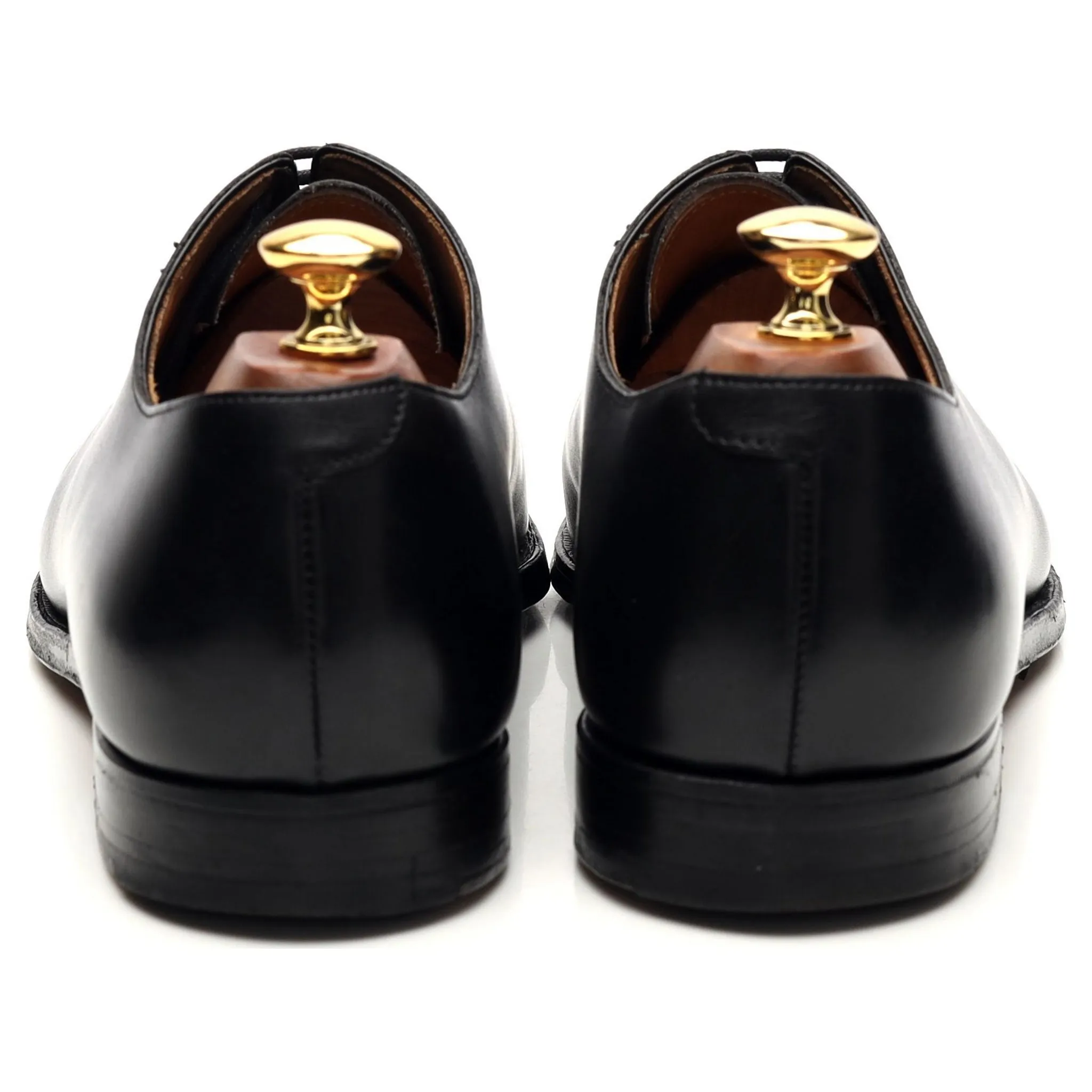 'Alex' Black Leather Wholecut Oxford UK 9 E