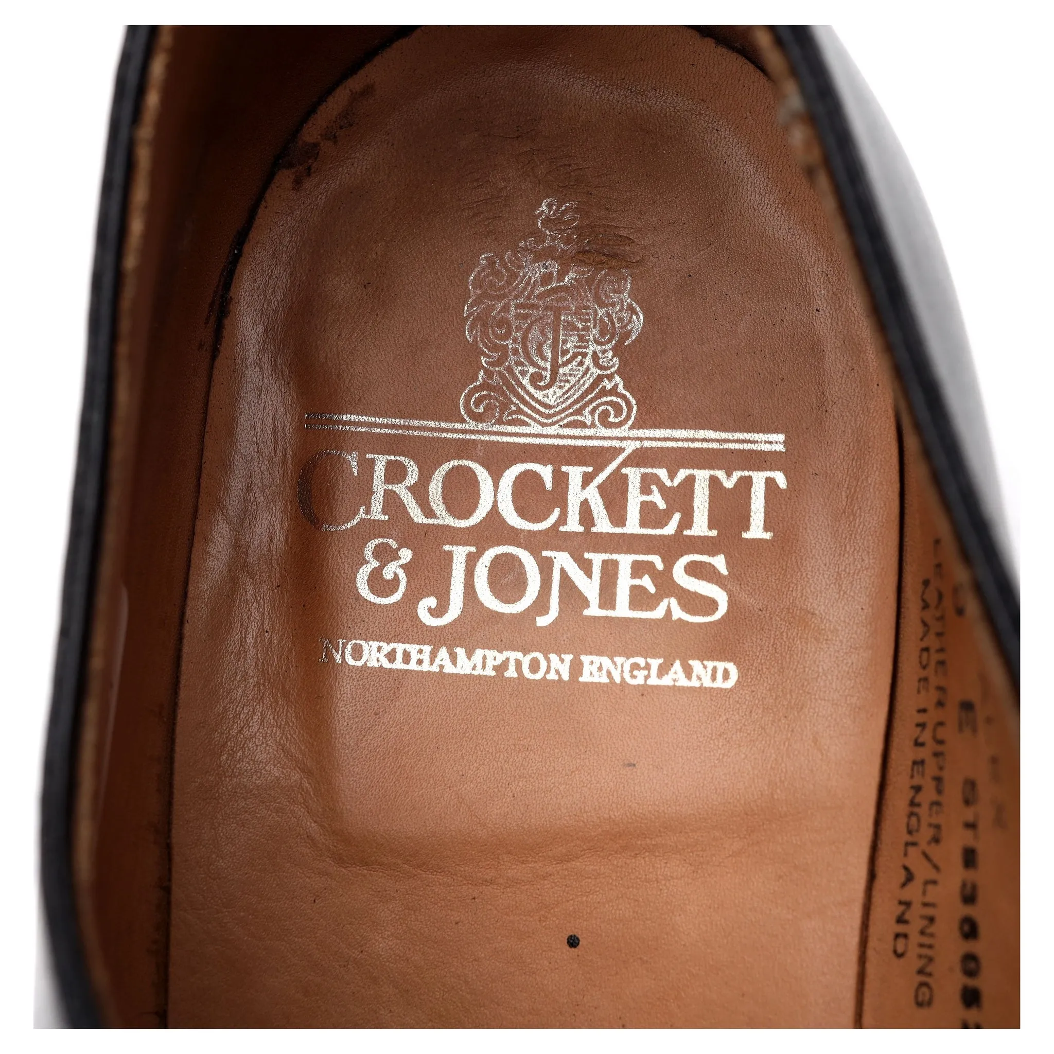 'Alex' Black Leather Wholecut Oxford UK 9 E