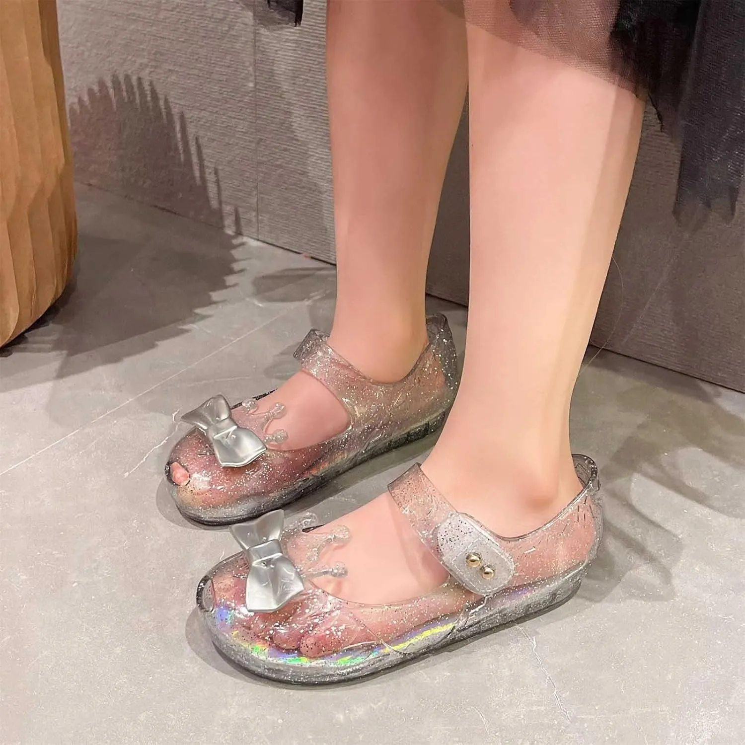 Baby Boy Shoes 5 Girls Shoes Crown Flash Diamond Crystal Soft Sole Non Slip Sandals Jelly Toddler Extra Wide