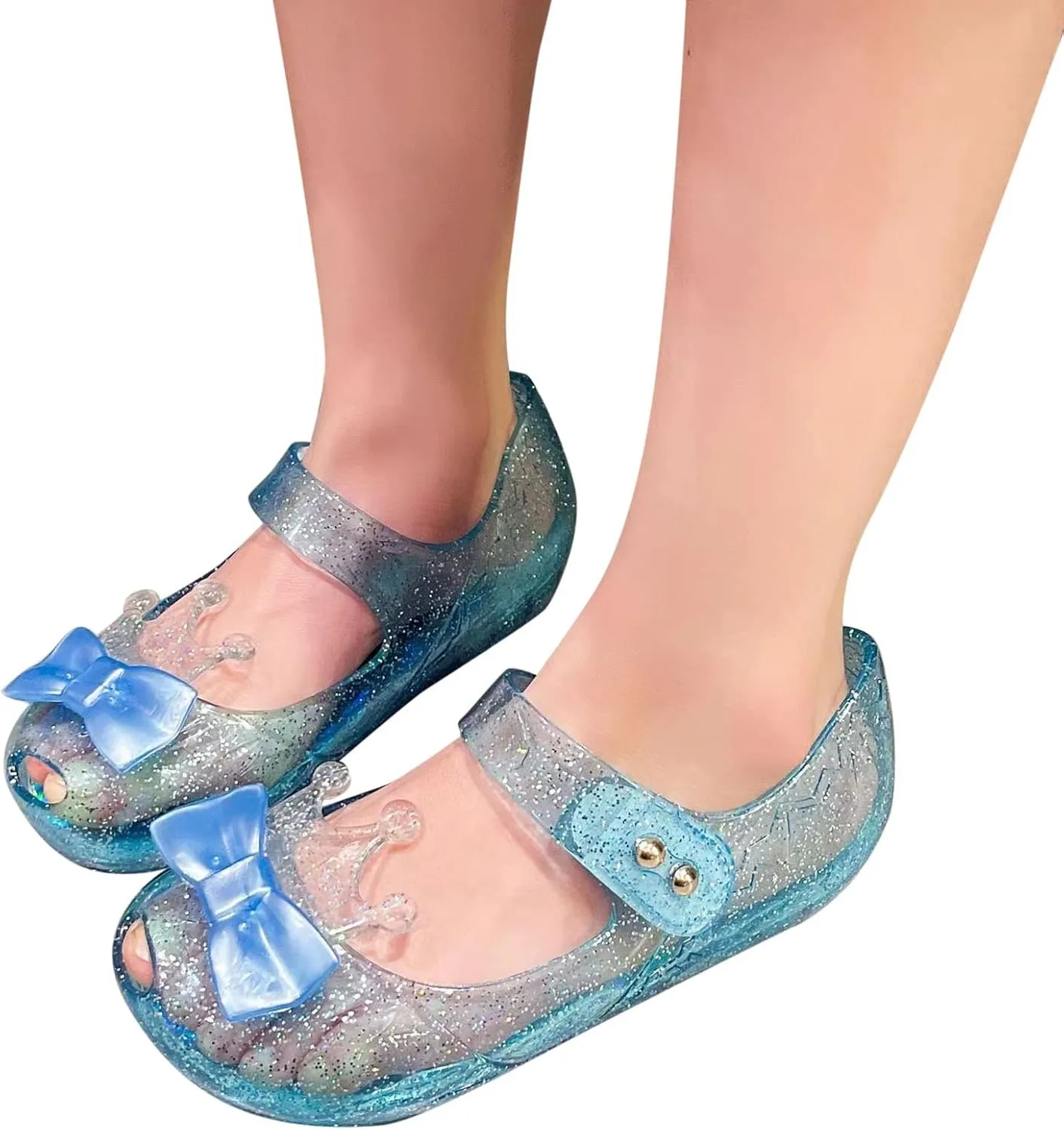 Baby Boy Shoes 5 Girls Shoes Crown Flash Diamond Crystal Soft Sole Non Slip Sandals Jelly Toddler Extra Wide