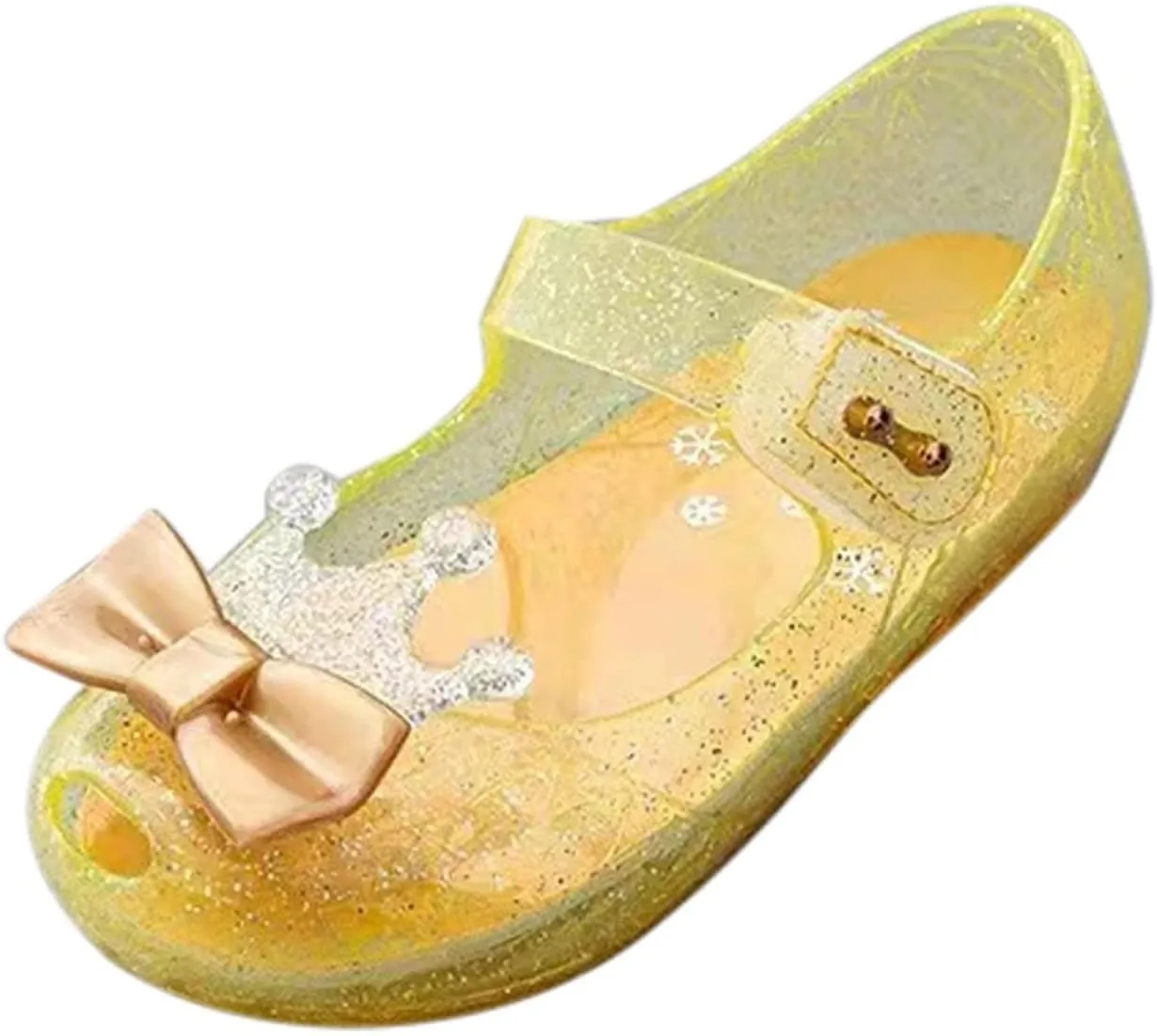 Baby Boy Shoes 5 Girls Shoes Crown Flash Diamond Crystal Soft Sole Non Slip Sandals Jelly Toddler Extra Wide