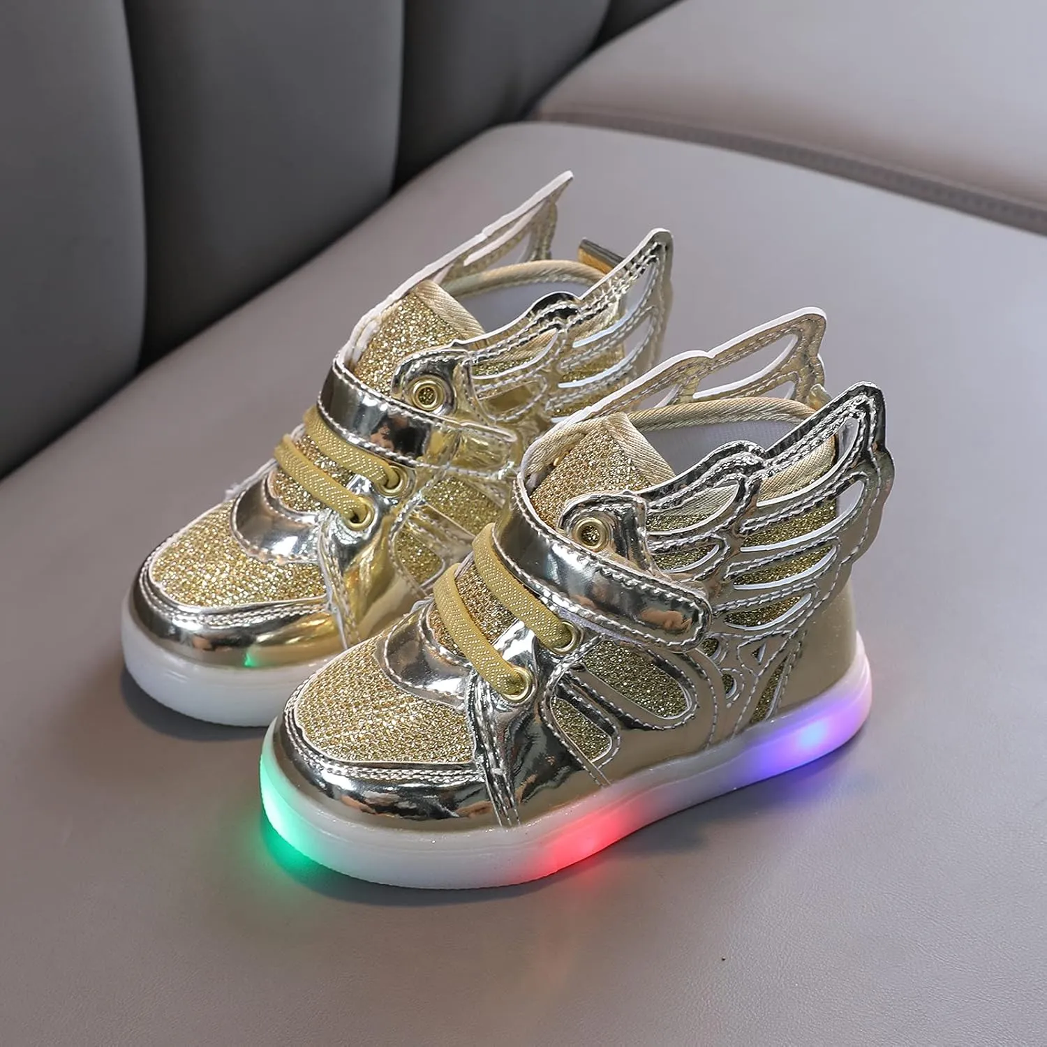 Baby Slip on Shoes Bling Children Luminous Girls Light Led Sneakers Kids Baby Shoes Sport Baby Shoes White Toddler Shoes