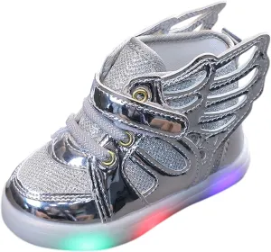 Baby Slip on Shoes Bling Children Luminous Girls Light Led Sneakers Kids Baby Shoes Sport Baby Shoes White Toddler Shoes