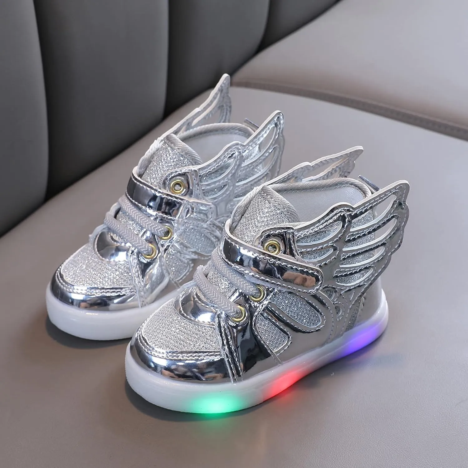 Baby Slip on Shoes Bling Children Luminous Girls Light Led Sneakers Kids Baby Shoes Sport Baby Shoes White Toddler Shoes