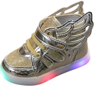 Baby Slip on Shoes Bling Children Luminous Girls Light Led Sneakers Kids Baby Shoes Sport Baby Shoes White Toddler Shoes
