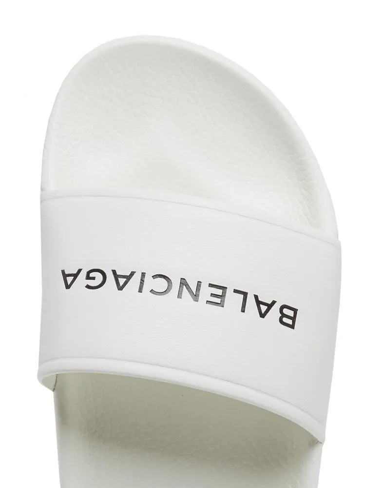 Balenciaga Logo Pool Slides