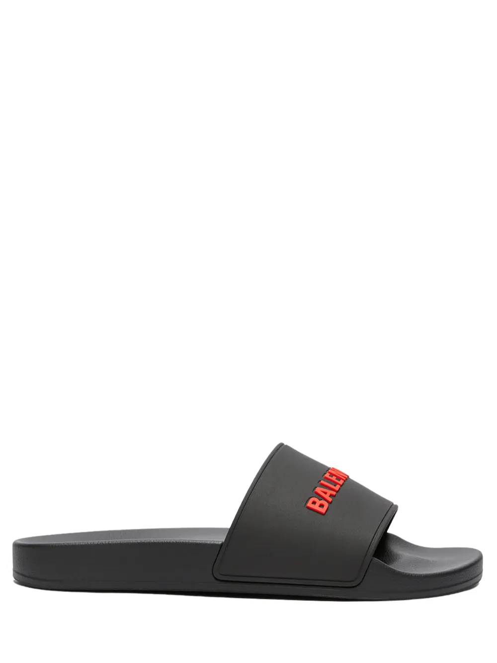 BALENCIAGA Pool Slides Black/Red