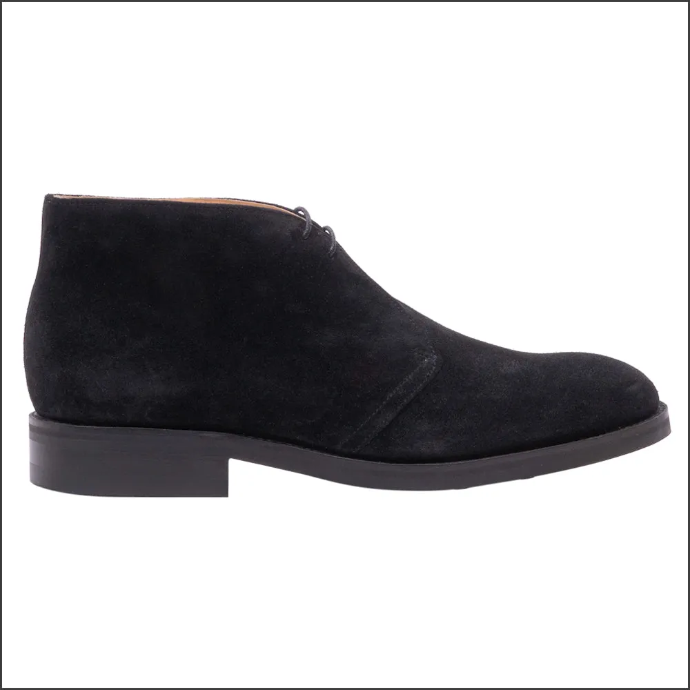 Barker Sandwell - Black Suede Chukka Boot@