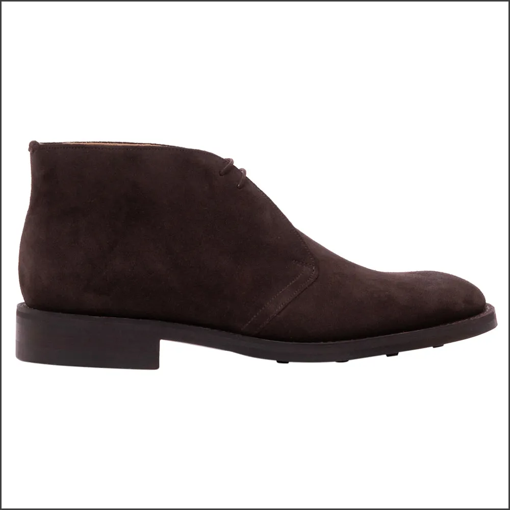 Barker Sandwell - Dark Brown Suede Chukka Boot@