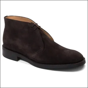 Barker Sandwell - Dark Brown Suede Chukka Boot@