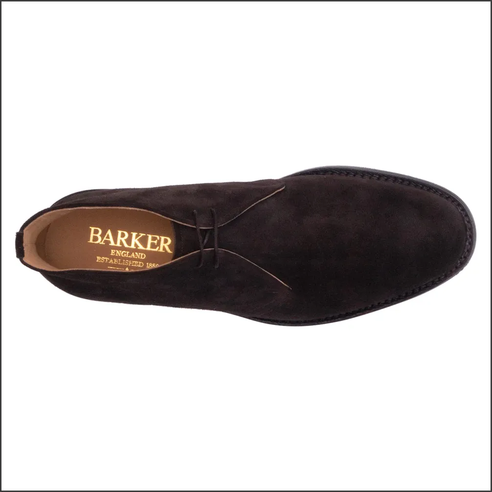 Barker Sandwell - Dark Brown Suede Chukka Boot@