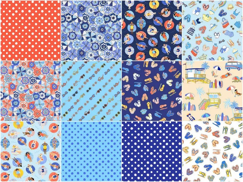 Bathing Beauties Favorites 10"X10" Squares