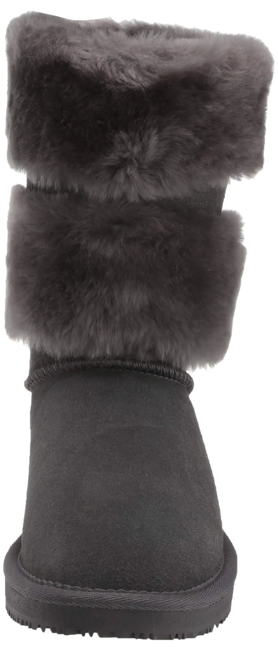 Bayton Women's Mara Charcoal Size 6 Faux Fur Fashion Boot
