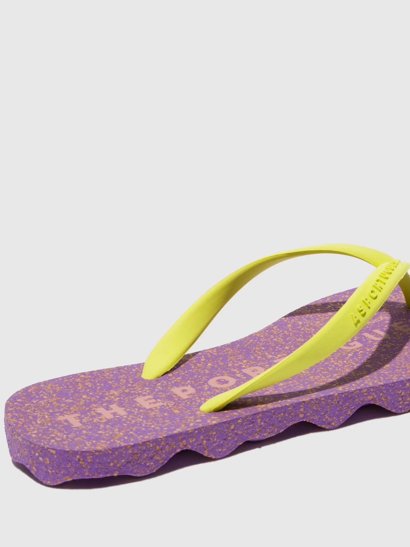 Beach Flip-Flops BASE Yellow & Rubber Strap