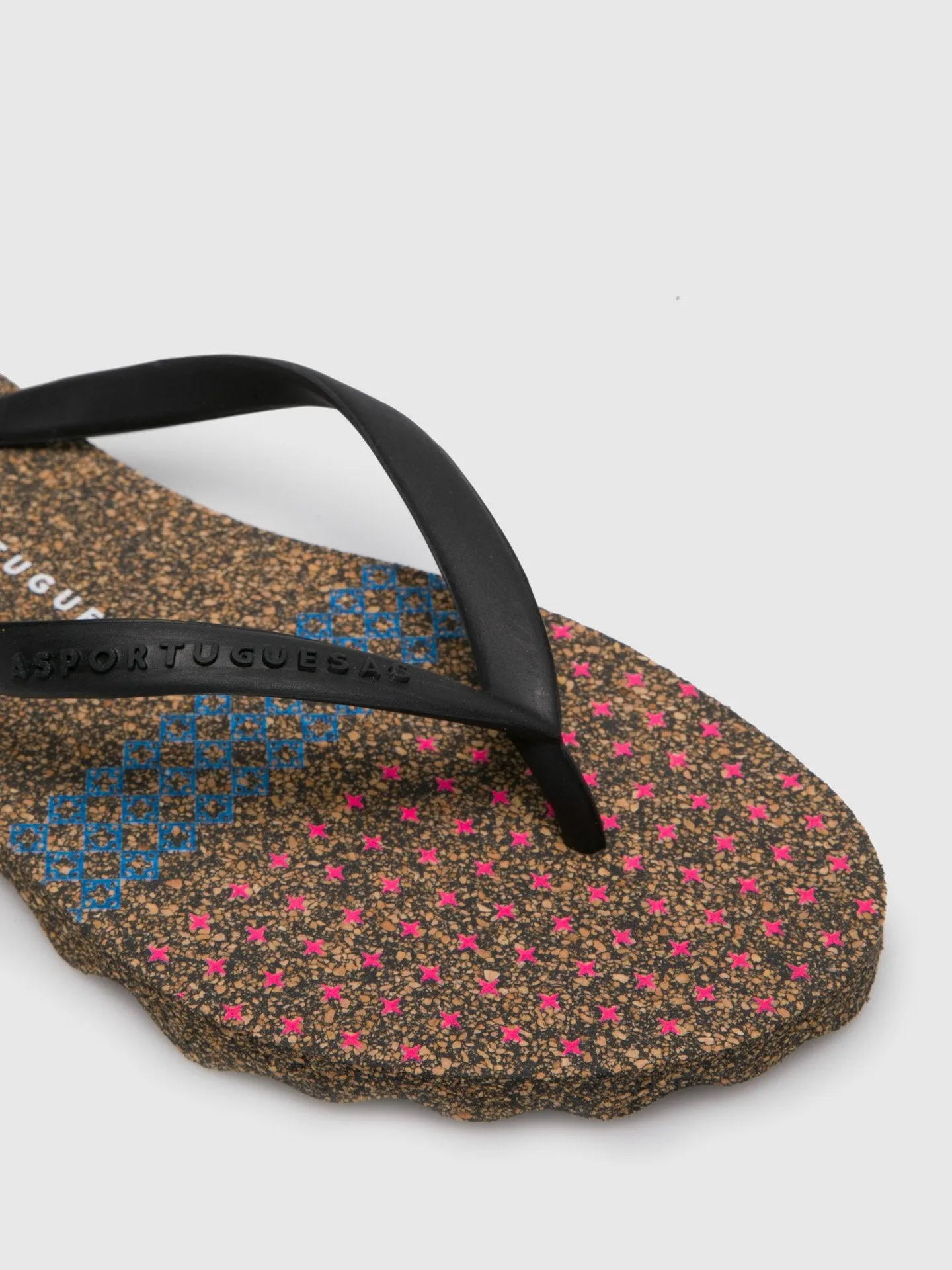 Beach Flip-Flops FLUO Black