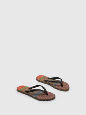 Beach Flip-Flops FLUO Black