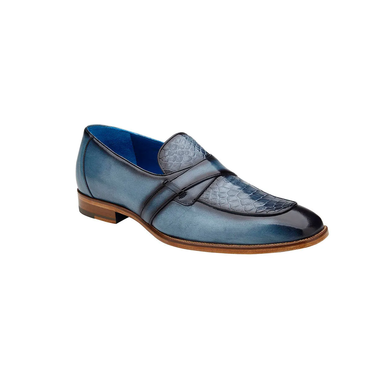 Belvedere Tornado R74 Men's Shoes Alligator / Calf-Skin Leather Slip-on Loafers (BV3173)