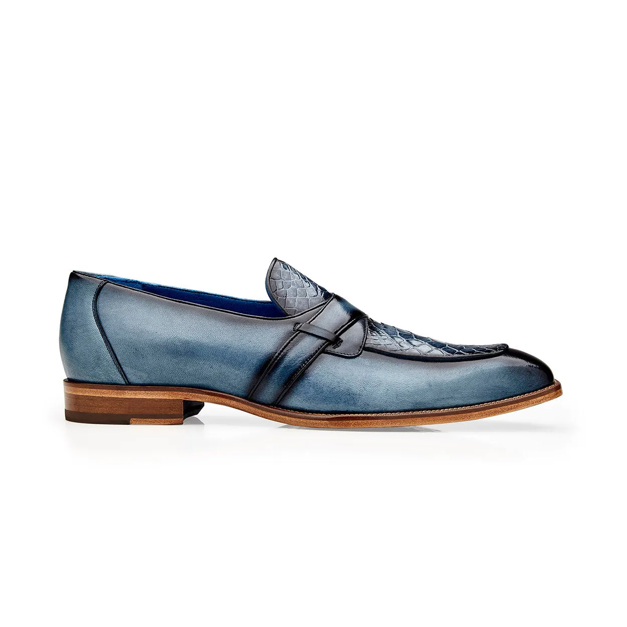 Belvedere Tornado R74 Men's Shoes Alligator / Calf-Skin Leather Slip-on Loafers (BV3173)