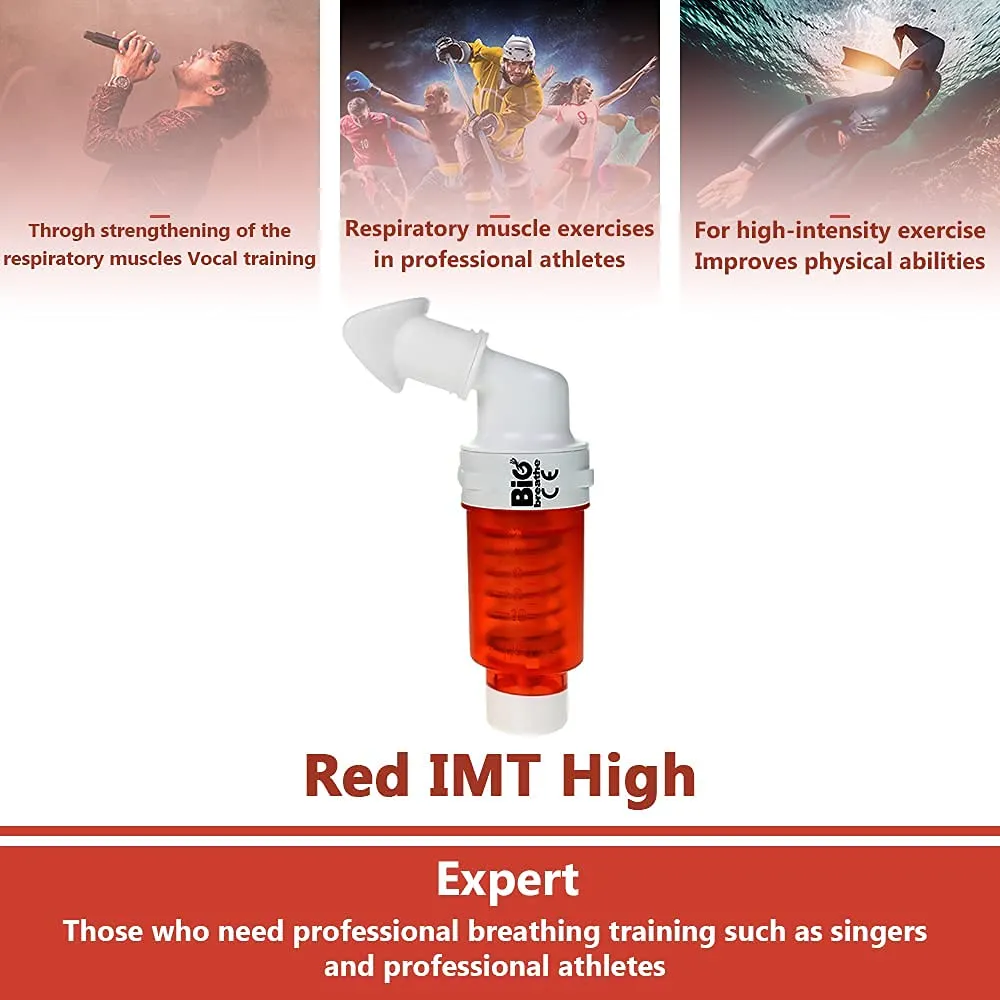 Big breathe IMT - high(red) Inspiratory Muscle Trainer