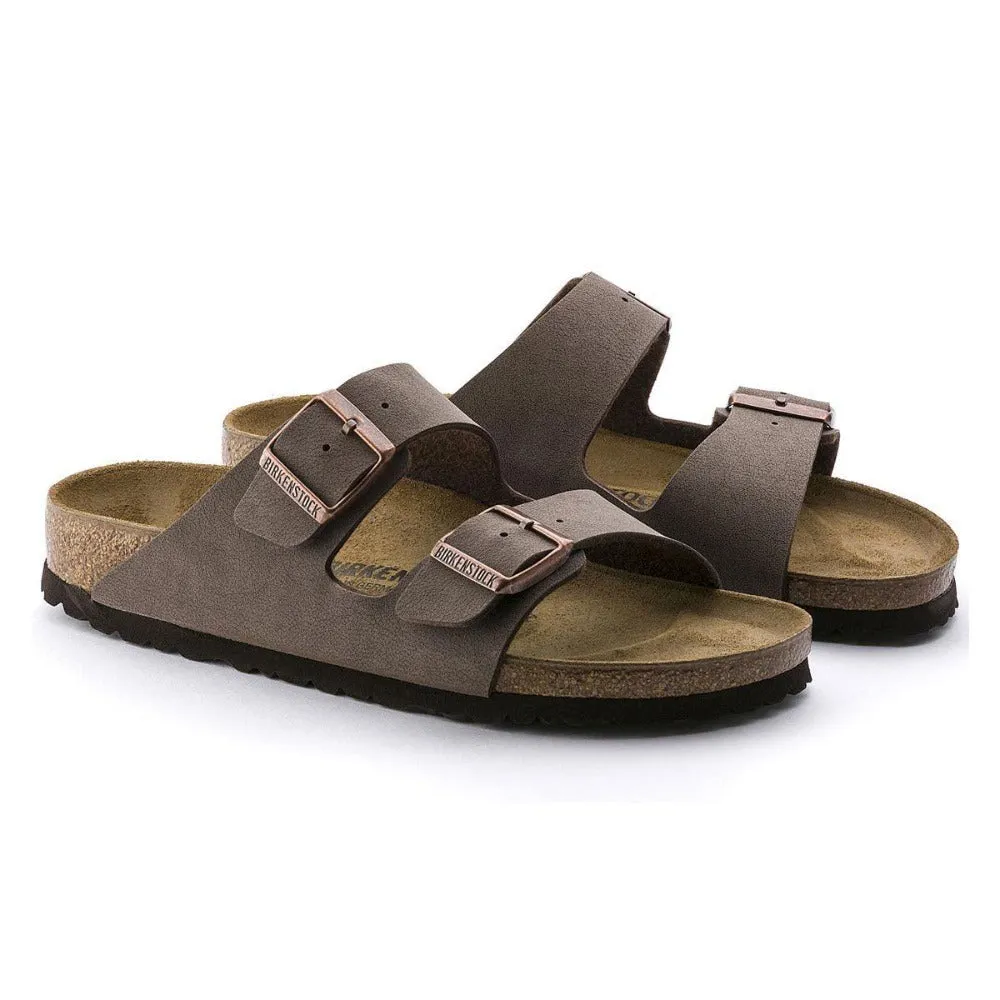 Birkenstock Arizona Birko-Flor Nubuck Sandals - Narrow - Mocca