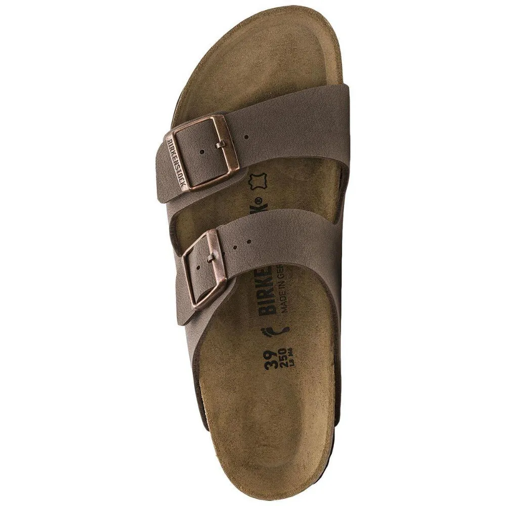 Birkenstock Arizona Birko-Flor Nubuck Sandals - Narrow - Mocca