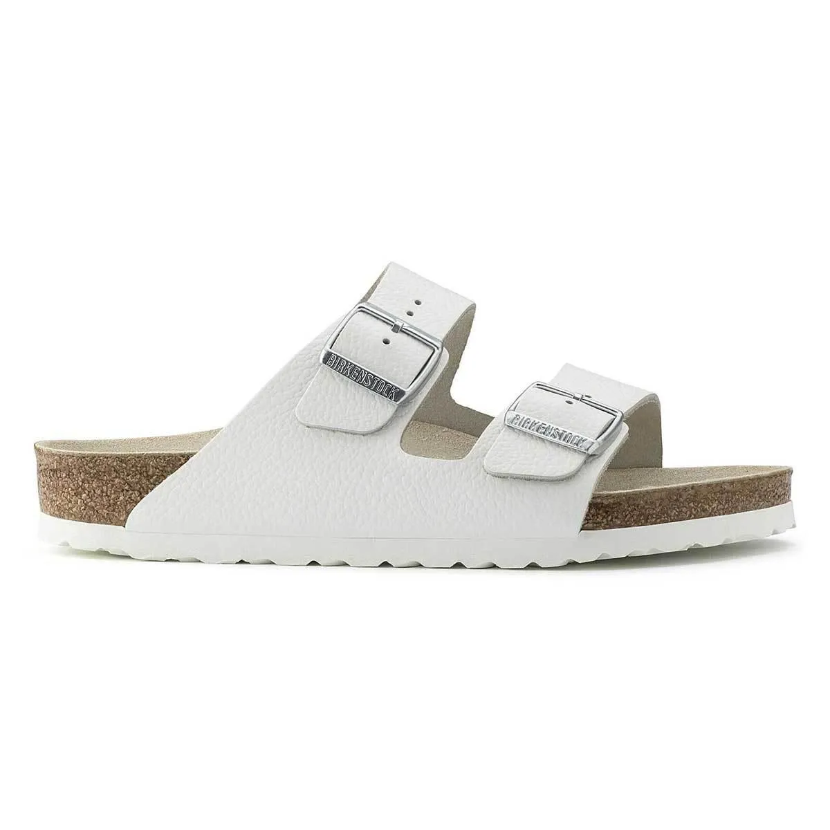 Birkenstock Arizona Natural Leather Sandals - Narrow - White