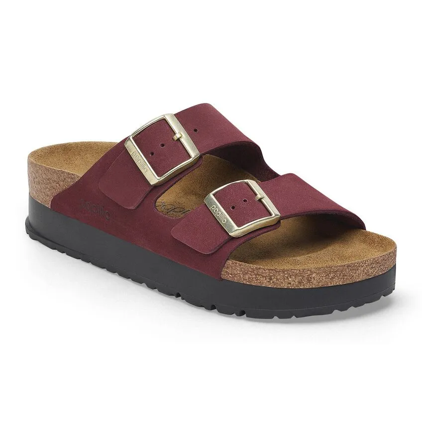 Birkenstock Arizona Platform in Nubuck