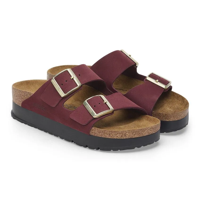 Birkenstock Arizona Platform in Nubuck