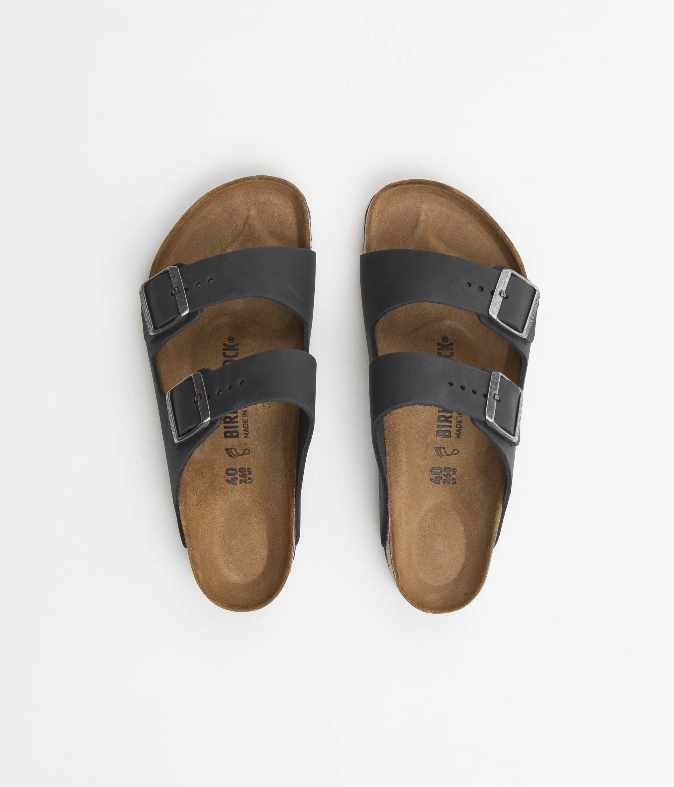 Birkenstock Arizona Sandals - Oiled Black