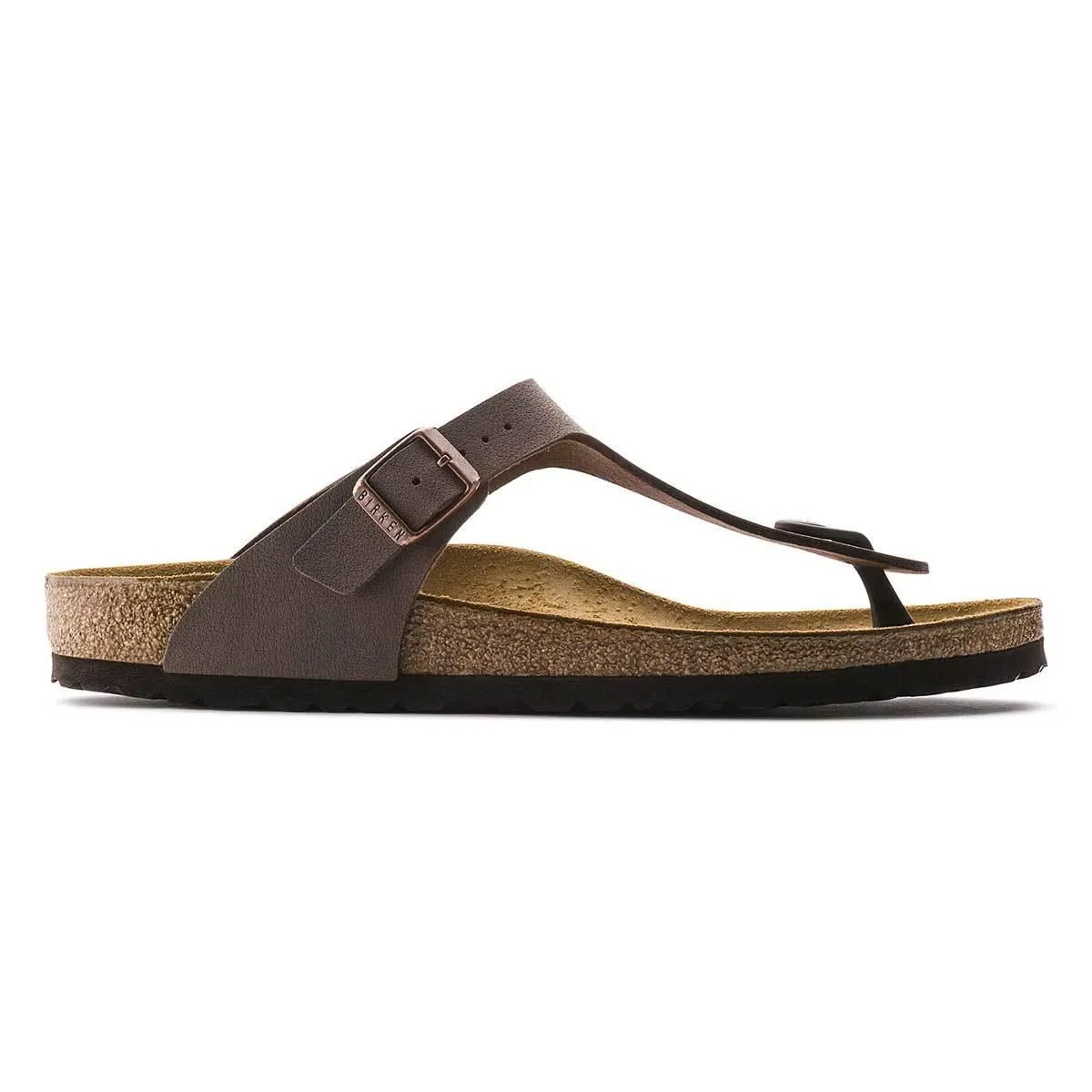 Birkenstock Gizeh Birko-Flor Nubuck Sandals - Narrow - Mocca