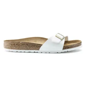 Birkenstock Madrid Birko-Flor Patent Sandals - Narrow - White