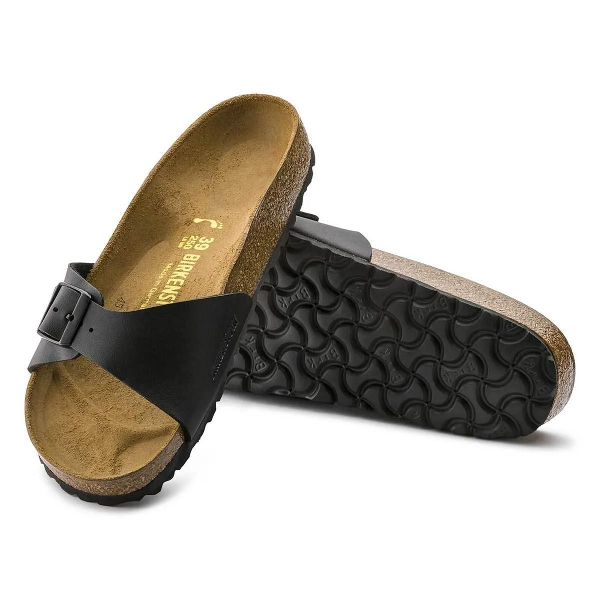 Birkenstock Madrid Birko-Flor Sandals - Regular - Black