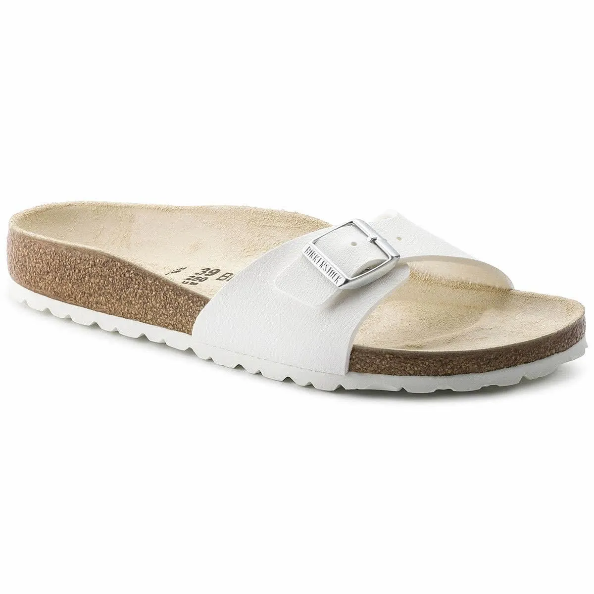 Birkenstock Madrid Birko-Flor Sandals - Regular - White