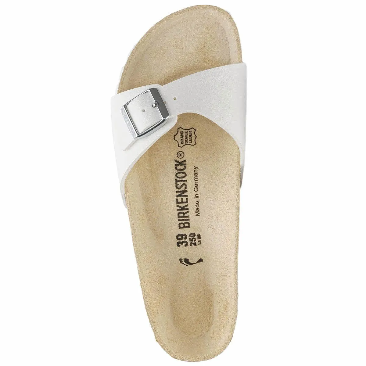 Birkenstock Madrid Birko-Flor Sandals - Regular - White