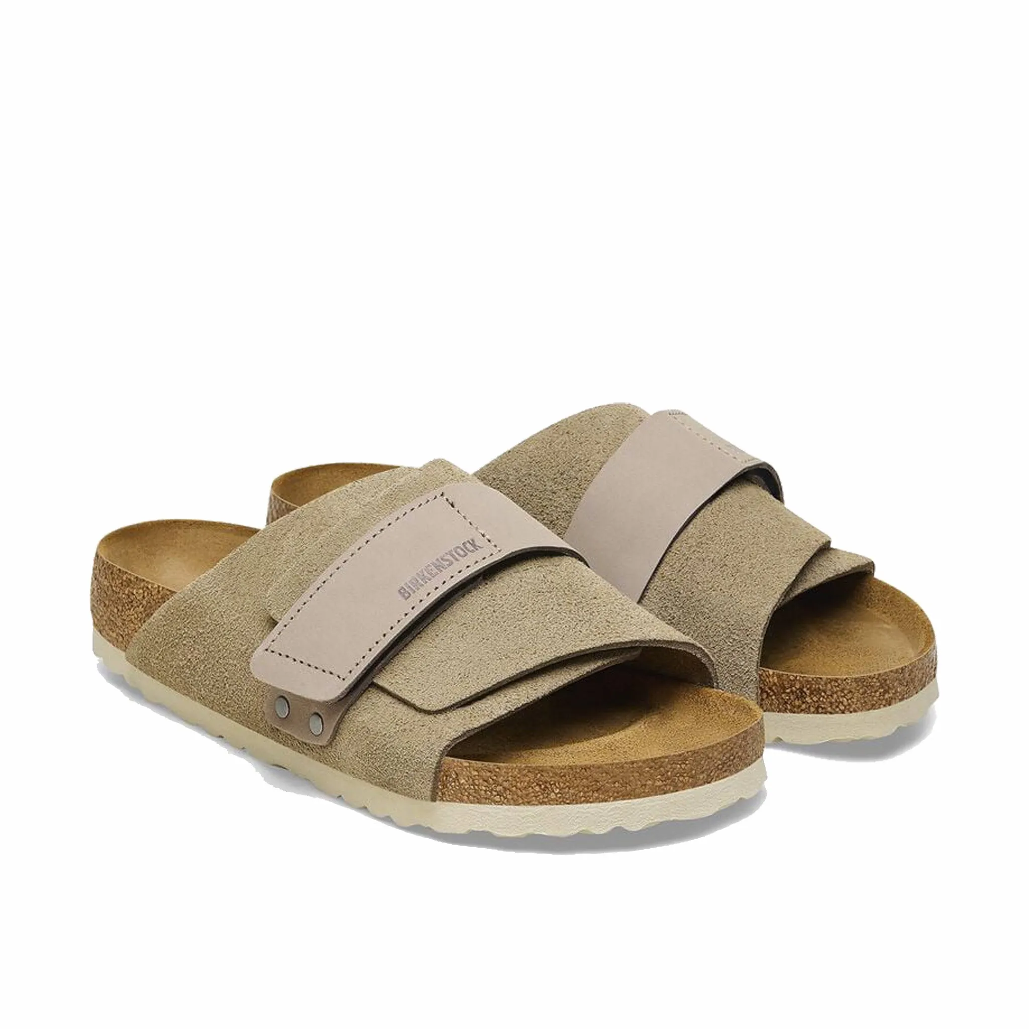 Birkenstock Women's Nubuck-Suede Leather Kyoto - Narrow (Taupe)