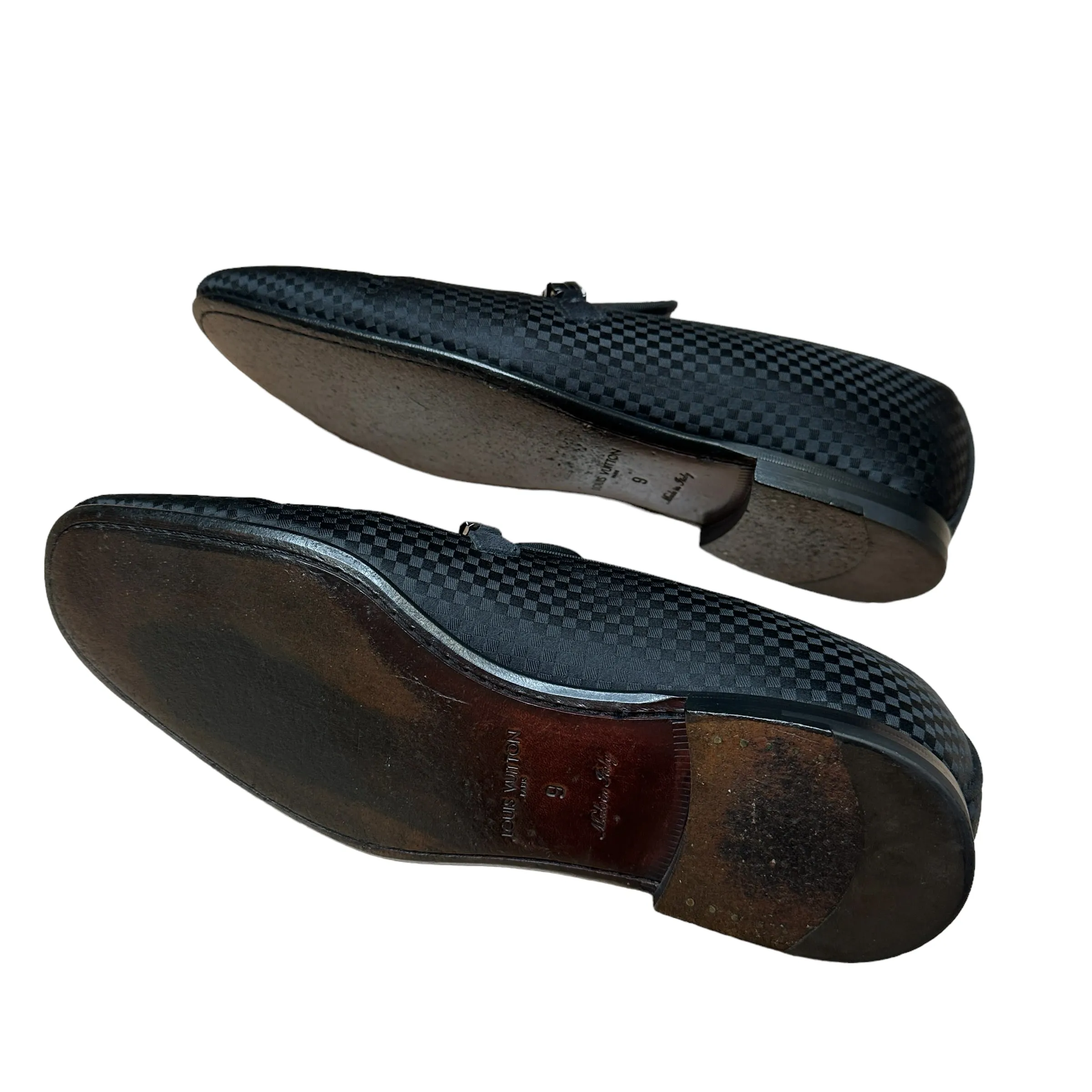 Black Logo Men Loafers - 9