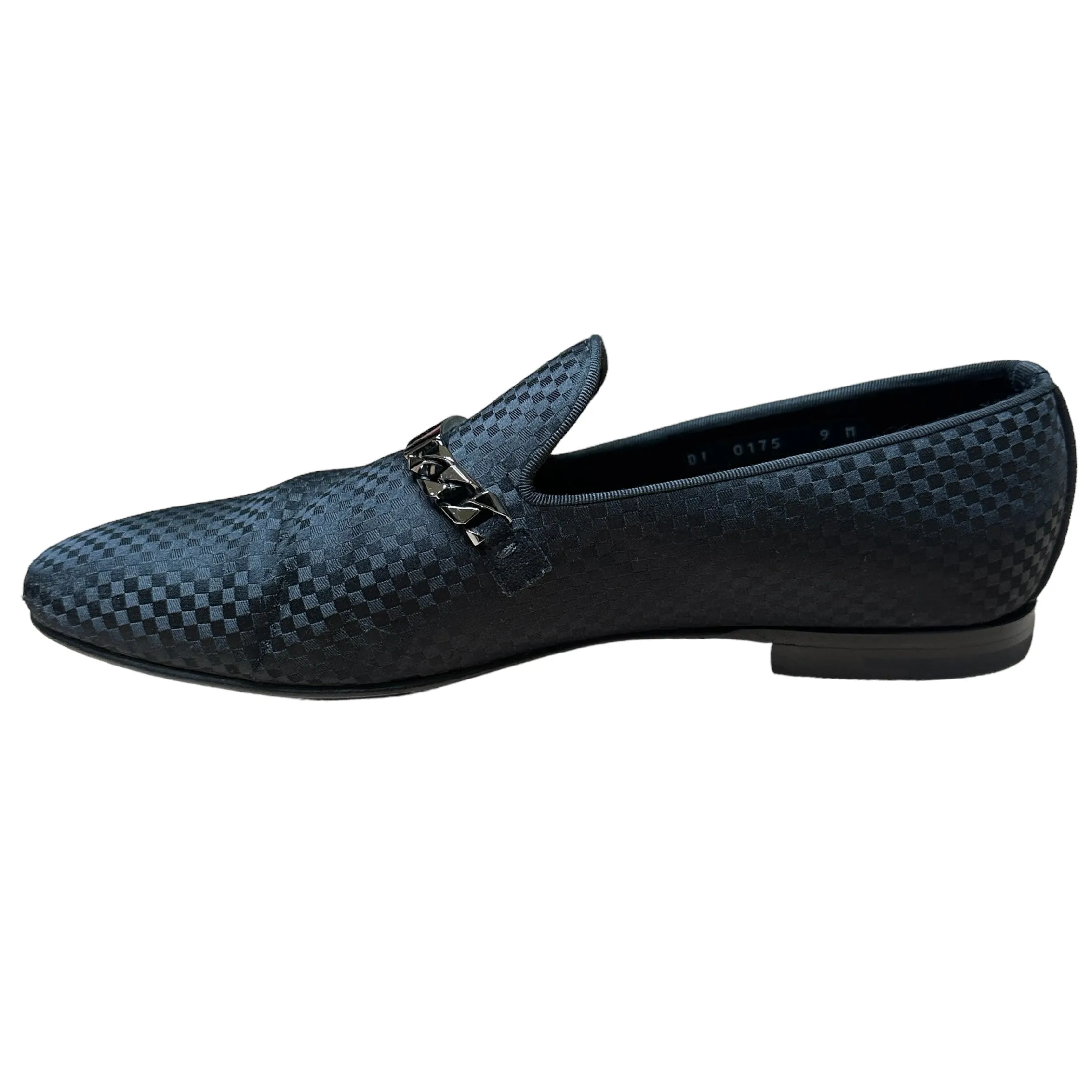 Black Logo Men Loafers - 9