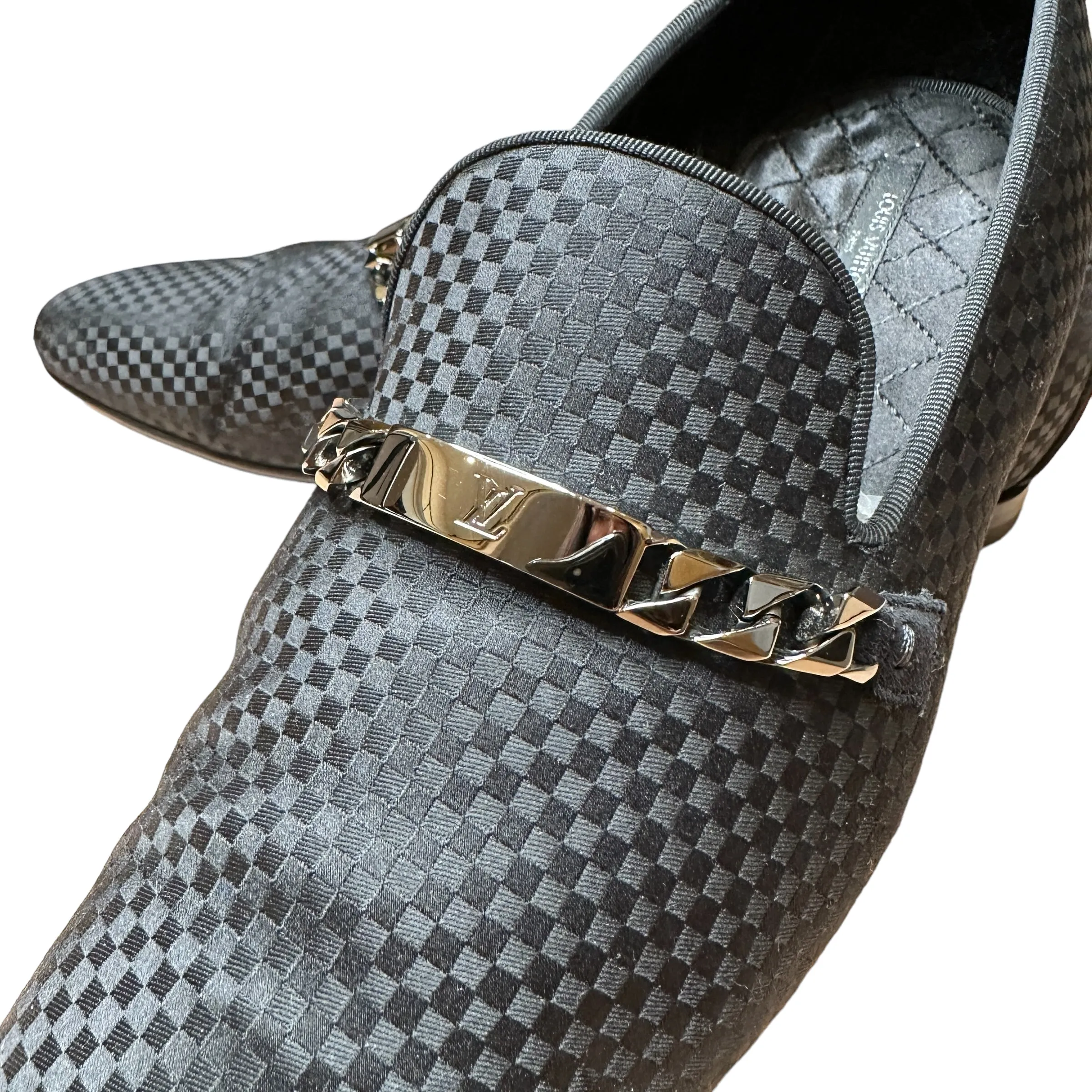 Black Logo Men Loafers - 9