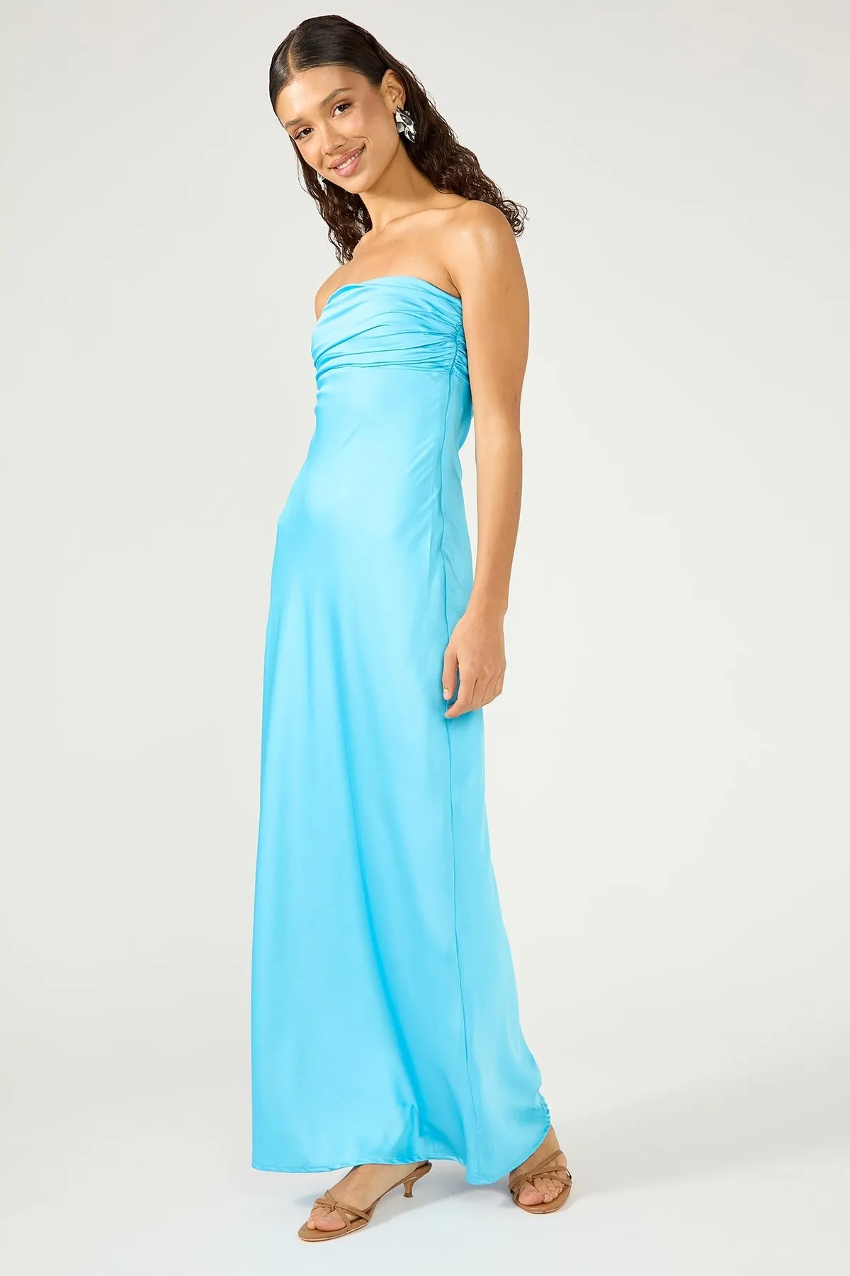 Blue Linen Dress