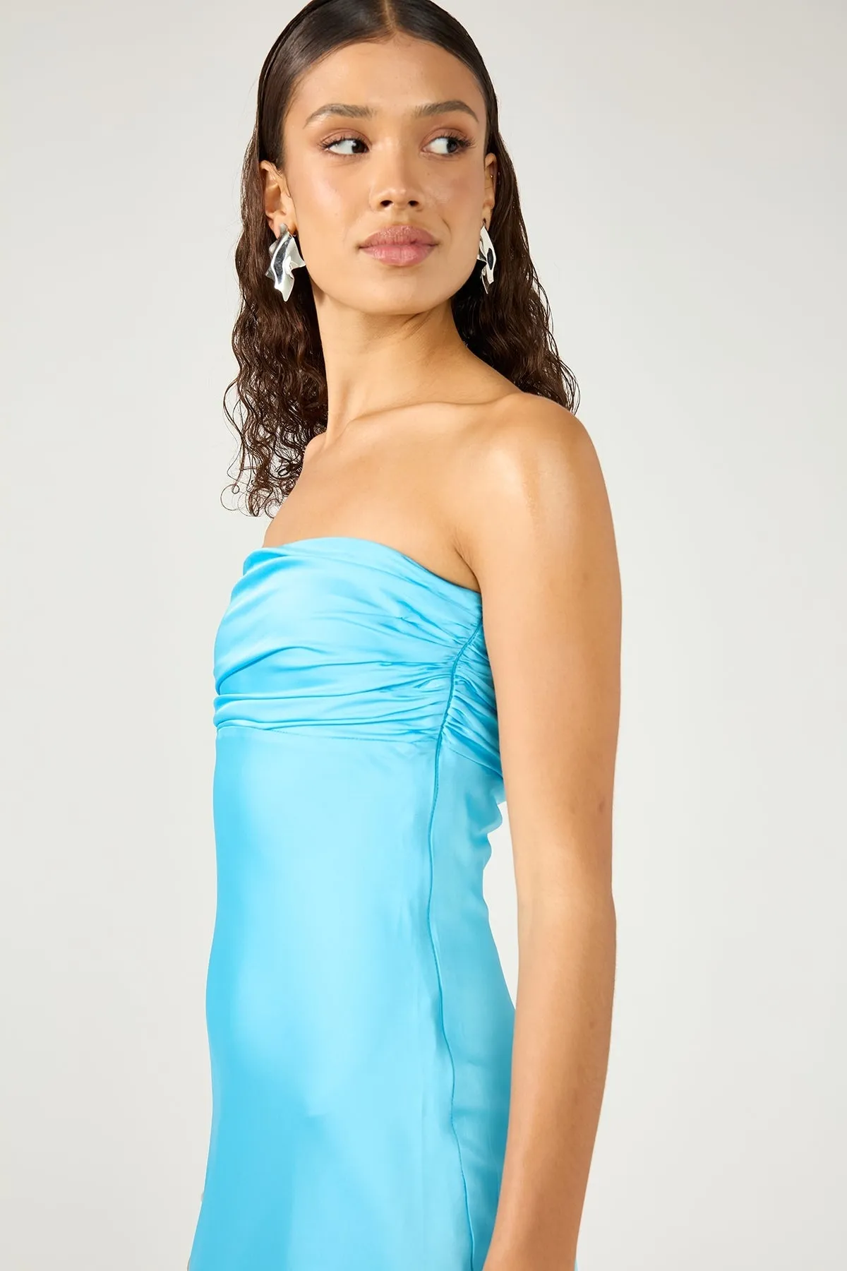Blue Linen Dress