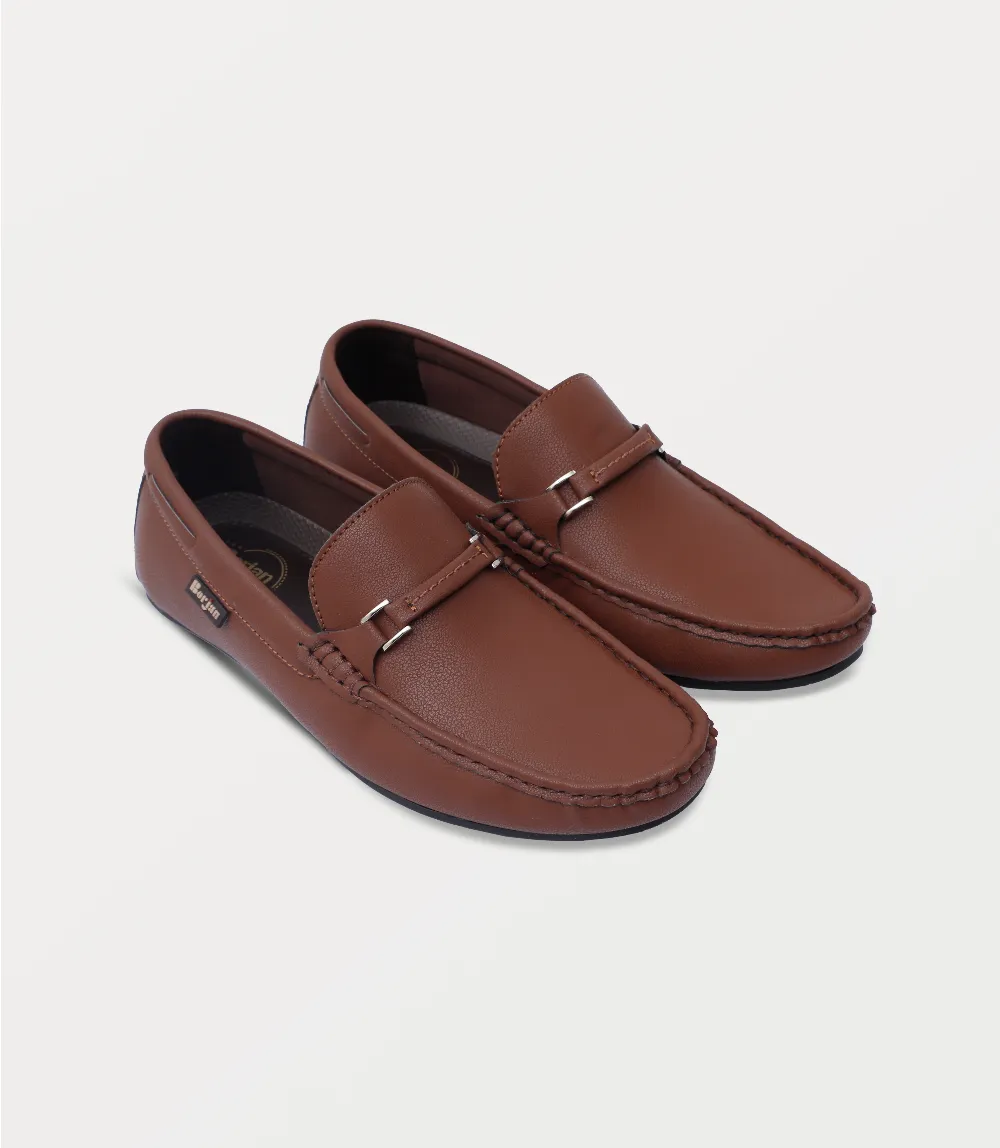 BM6805-BROWN-Men Moccasin