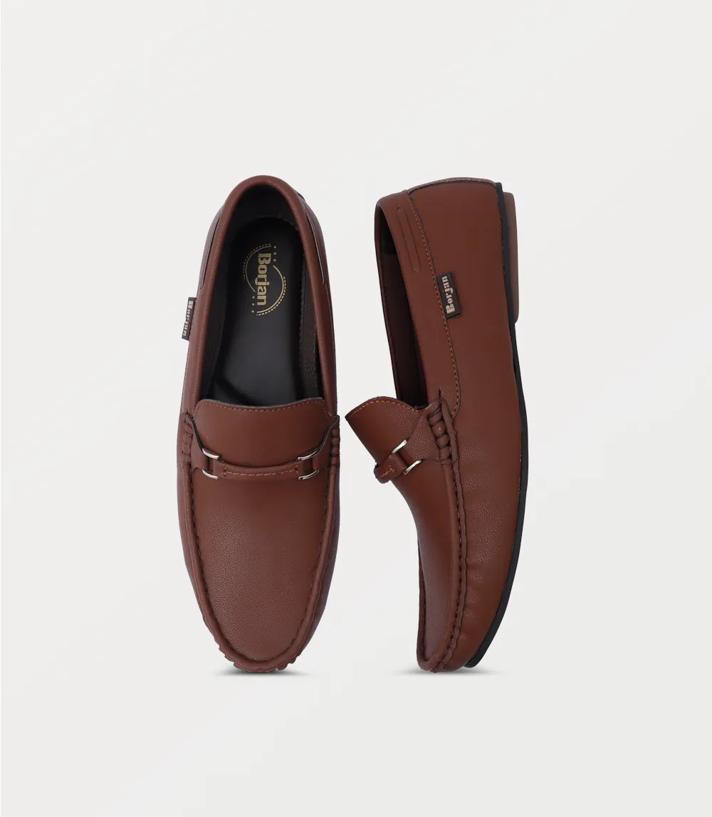 BM6805-BROWN-Men Moccasin